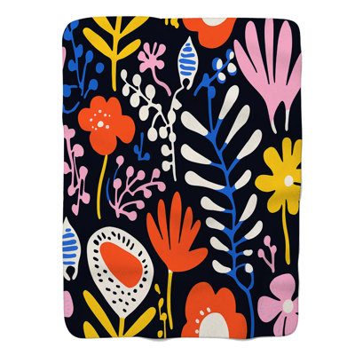 Matisse Flower Motifs - 1 Piece Premium Blanket