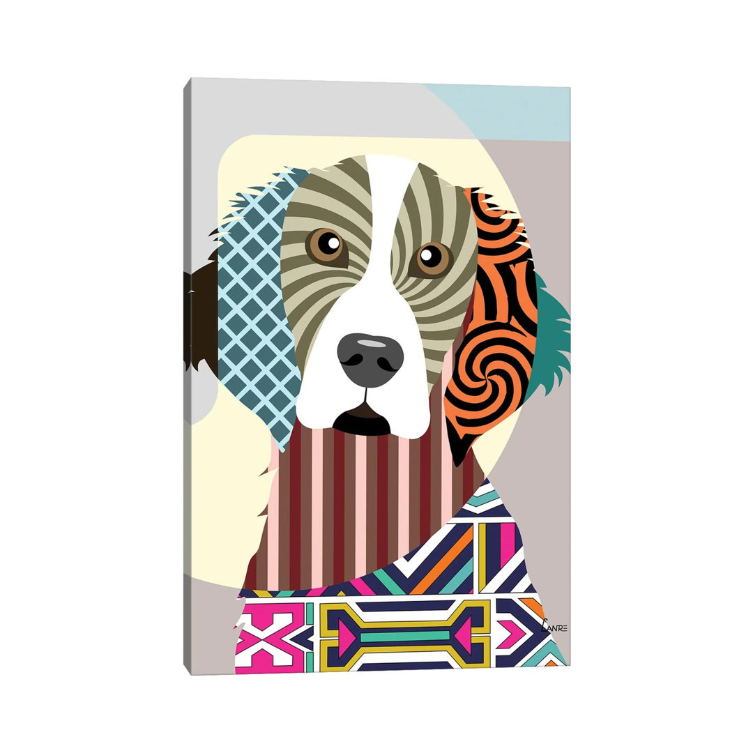 Welsh Springer Spaniel by Lanre Studio - Wrapped Canvas Gallery-Wrapped Canvas Giclée