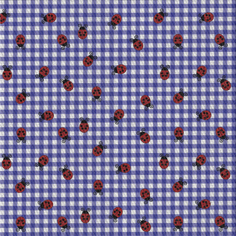 Tapis bleu Harmonsburg, Carré 7 pi