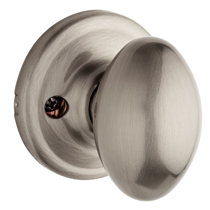Laurel Single Dummy Door Knob, Satin Nickel
