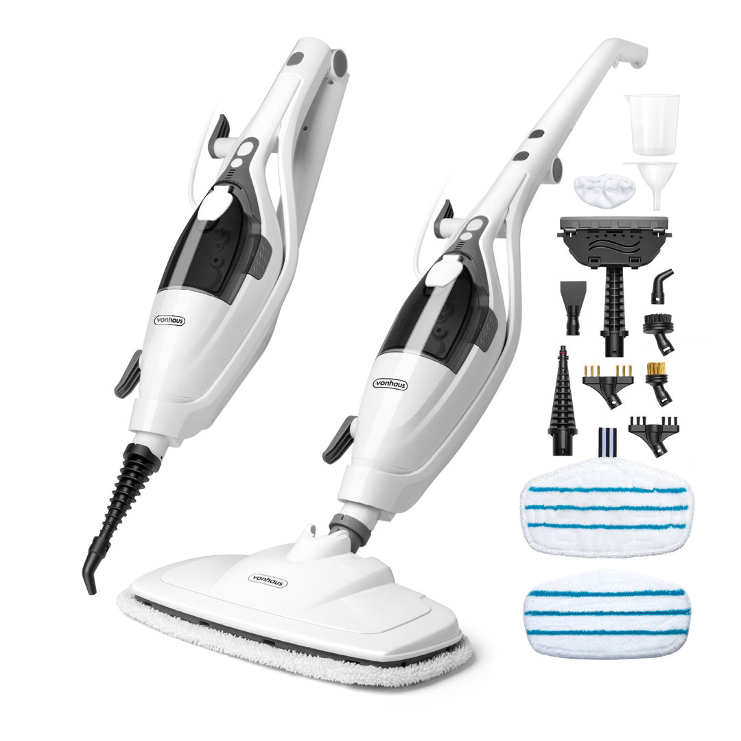 Vonhaus 10-in-1 Steam Mop – 1500w Floor Steamer & Handheld Steam Cleaner