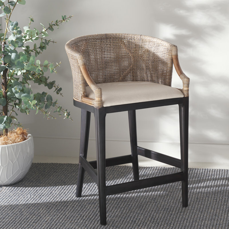 Tabouret de comptoir en bois massif Carneshia, null