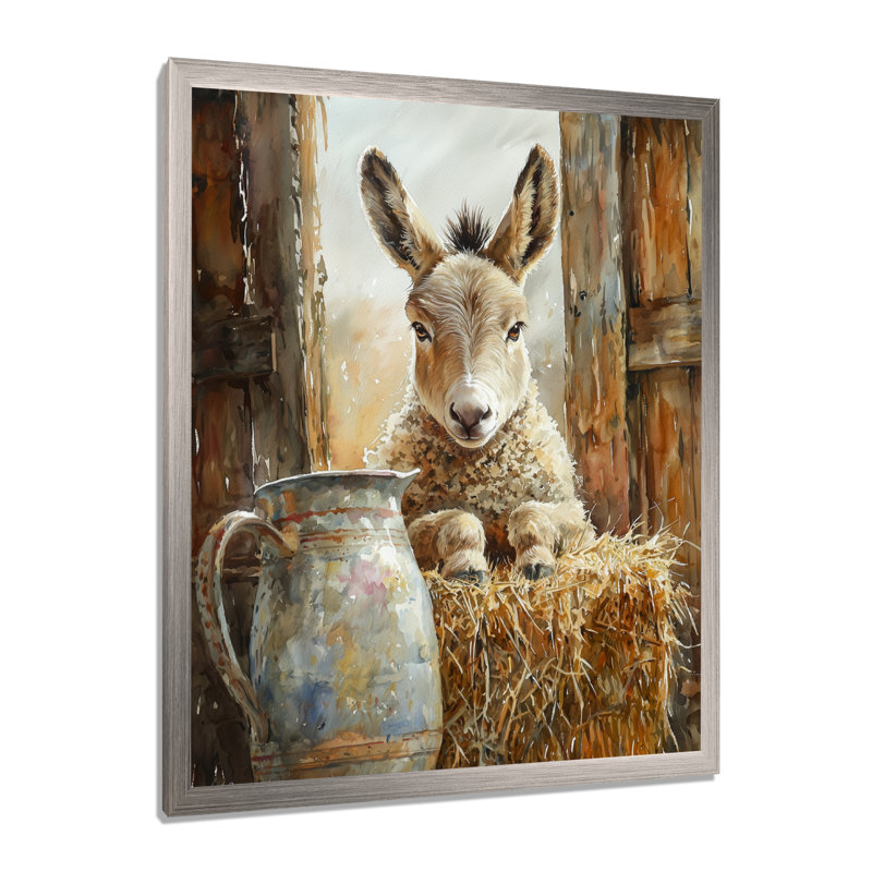 Dulcio - Animals Canvas Art Print, H 32 po x l 16 po, Argent argent, Reproduction encadrée d'une seule photo
