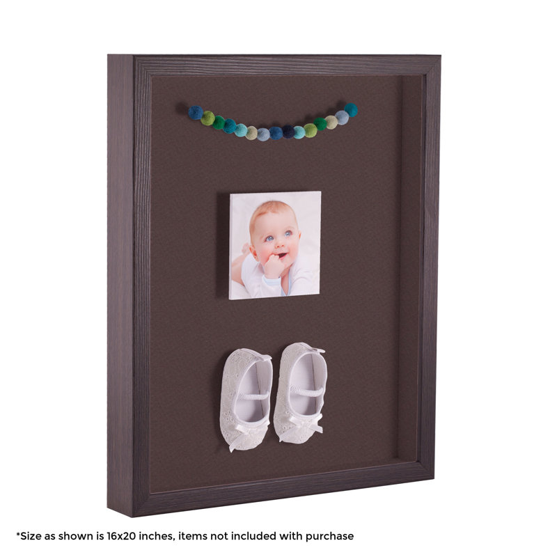 Wood Matte Shadow Box Picture Frame, Dark Brown