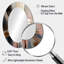 Abstract Pink And Gold Liquid Ink Circles I - Abstract Oval Decorative Mirror On Metal-1681082194