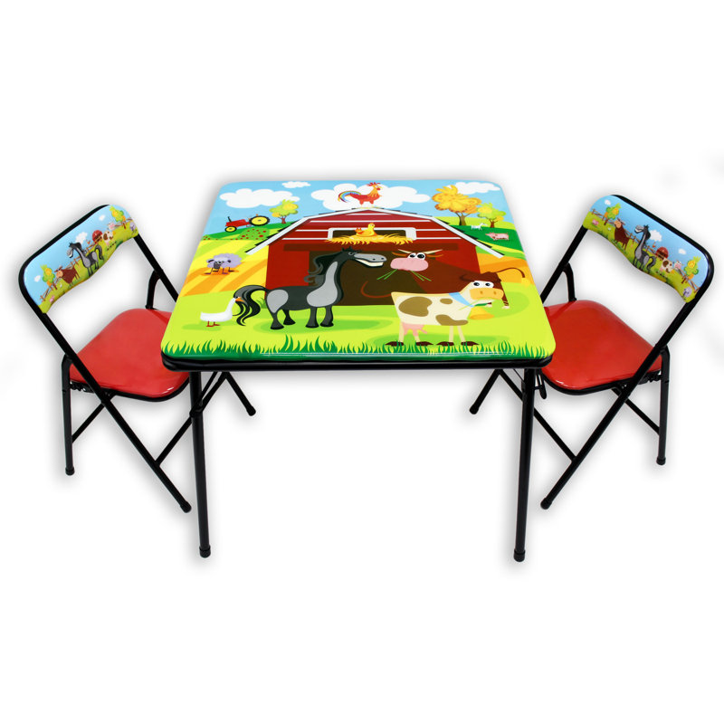 Kids 3 Piece Play Or Activity Table and Chair Set