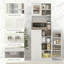 Armoire de rangement avec tablettes réglables, armoire de cuisine pour la maison