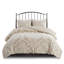 Ensemble de housse de couette en chenille de coton touffeté 3 pièces Viola, literie beige multicolore pour lit double / grand, certifié Oeko-Tex-123428265-123428266