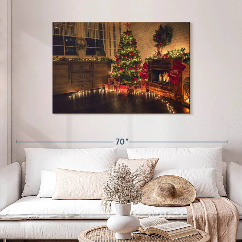 Noël à la maison, H 30 po x l 45 po