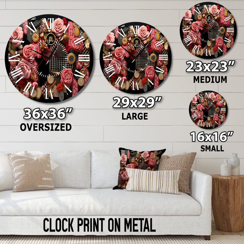 Horloge murale All Fashion Brands Logo II, Surdimensionné