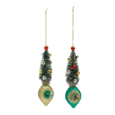 Giusy 6.5'' Glass Plants & Flowers Holiday Shaped Ornament