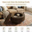 Table basse ronde 29,5 "moderne avec rangement-1115006113