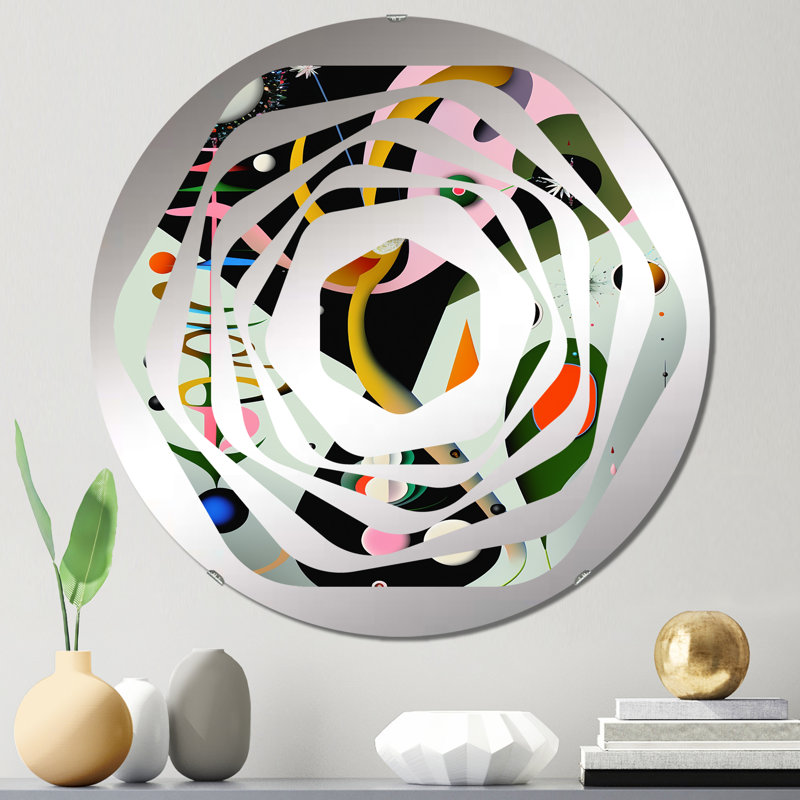 Danske - Miroir décoratif Amorphe, 23,6 po x 23,6 po