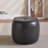 11.8In Small Tufted Round Upholstered Ottoman-125374304