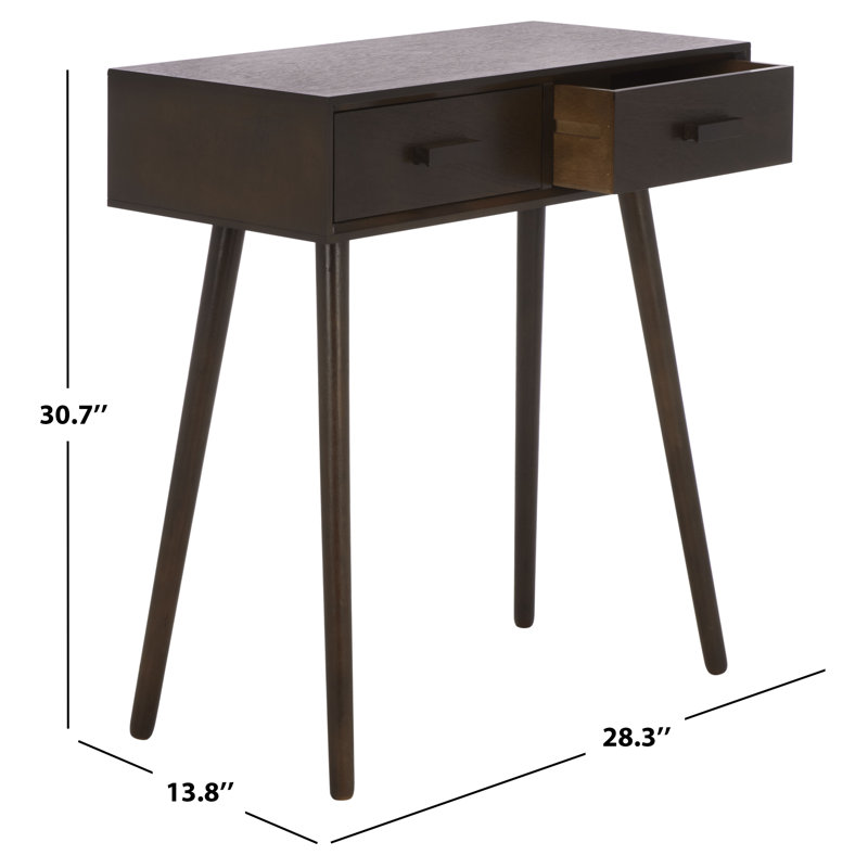 Brycson 28.3" Console Table, Dark Chocolate