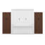 Grand lit escamotable avec lumière DEL, lit escamotable avec tiroirs de rangement pour garde-robe de bureau, lit escamotable pour chambre à coucher
