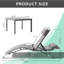Ensemble de chaise longue réglable en aluminium avec table et coussin Lingeswaran-112460404