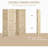 4 Panel Pegboard Display Room Divider