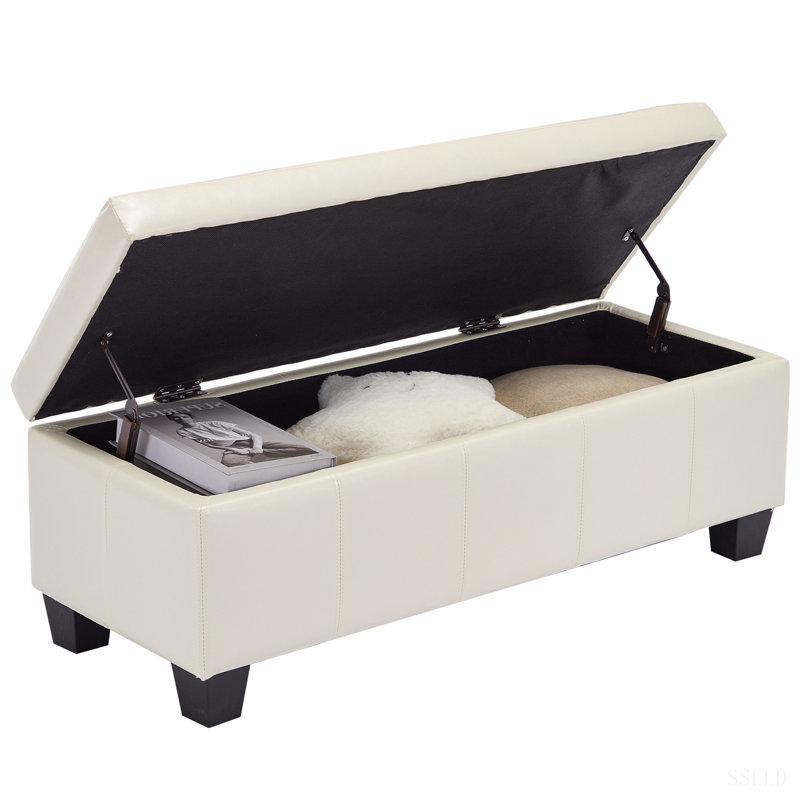 Armoire de rangement rectangulaire en bois massif, Blanc, Blanc, Noir