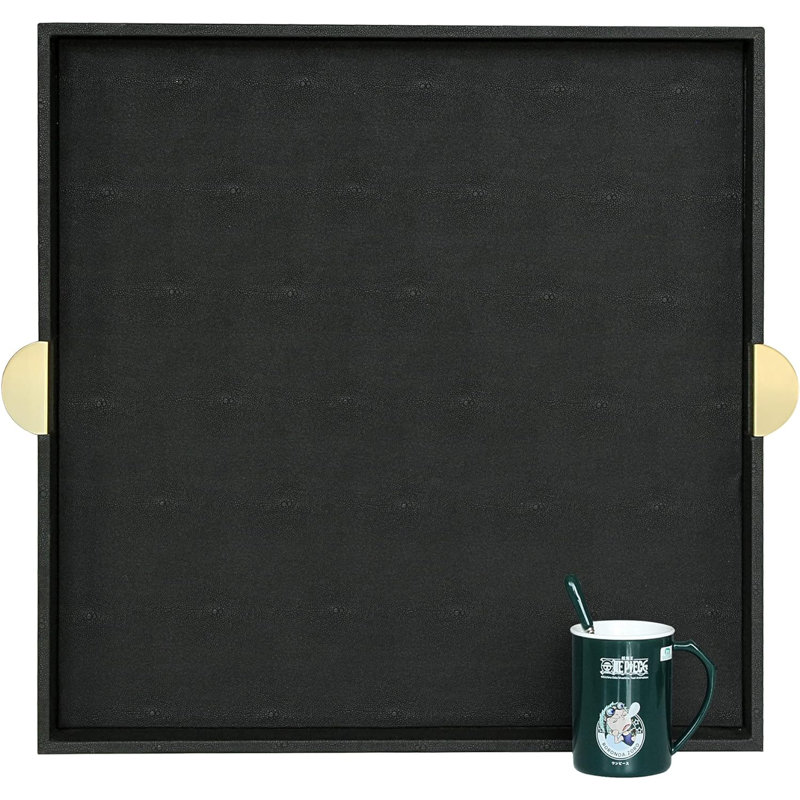 Cuir / plateau en similicuir, Noir