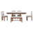 6 Pieces Dining Set With Extendable Tabletop