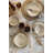 Elegant 12-Piece Dinner Set, Cream Porcelain | Includes 4 Service Plates (9.4 inches), 4 Plates (7.9 inches), 4 Bowls (5.9 inches) | Dishwasher & Microwave Safe | Perfect for Formal Dining & Everyday Use