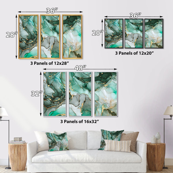 Fluid Movements - Set of 3 - Art Prints or Canvases