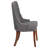 Prompton Tufted Chair with Curved Mahogany Legs-1933451815