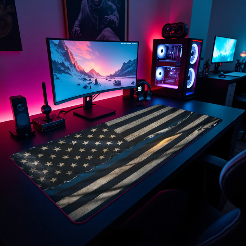 Polyester Desk Pad, 31.5x15.5