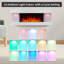 Foyer électrique mural tout-en-un 44 po Puraflame Flora avec télécommande, chauffage à 1500 W, blanc