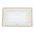 21" x 13" White Ceramic Rectangular Undermount Bathroom Sink with Overflow, 1.75" Drain, for Modern Bathrooms