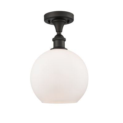 Plafonnier semi-encastré 1 lumière 8 po Cindi