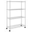 Seden 90cm W Metal Shelving Unit with Wheels-642286885