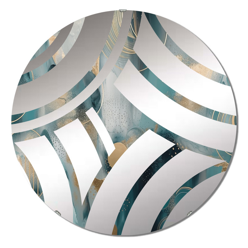 Miroir décoratif Vourdanman, 23,6 po x 23,6 po