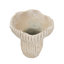 Jardinière corail sable et ciment 9,3 po x 9,7 po avec finition texturée beige