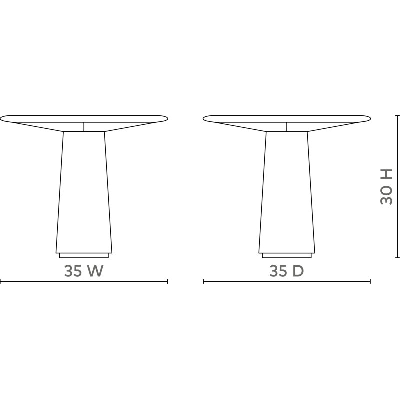 Alma Square Dining Table, Espresso