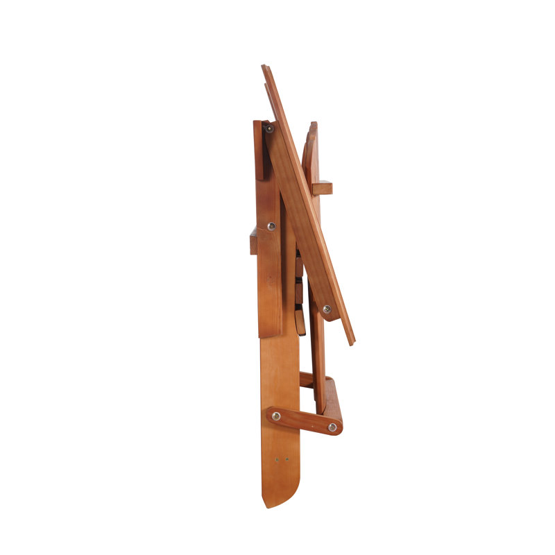 Yarnell Pine Foldable Outdoor Adirondack Chair, Walnut