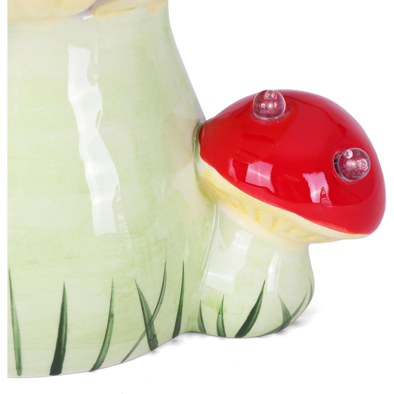 Lighted Ceramic Mushroom