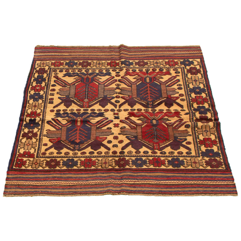 Brayshun One-of-a-Kind 4'1" X 5'6" New Age Wool Area Rug in