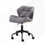 Chaise de bureau pivotante et capitonnée-805871685