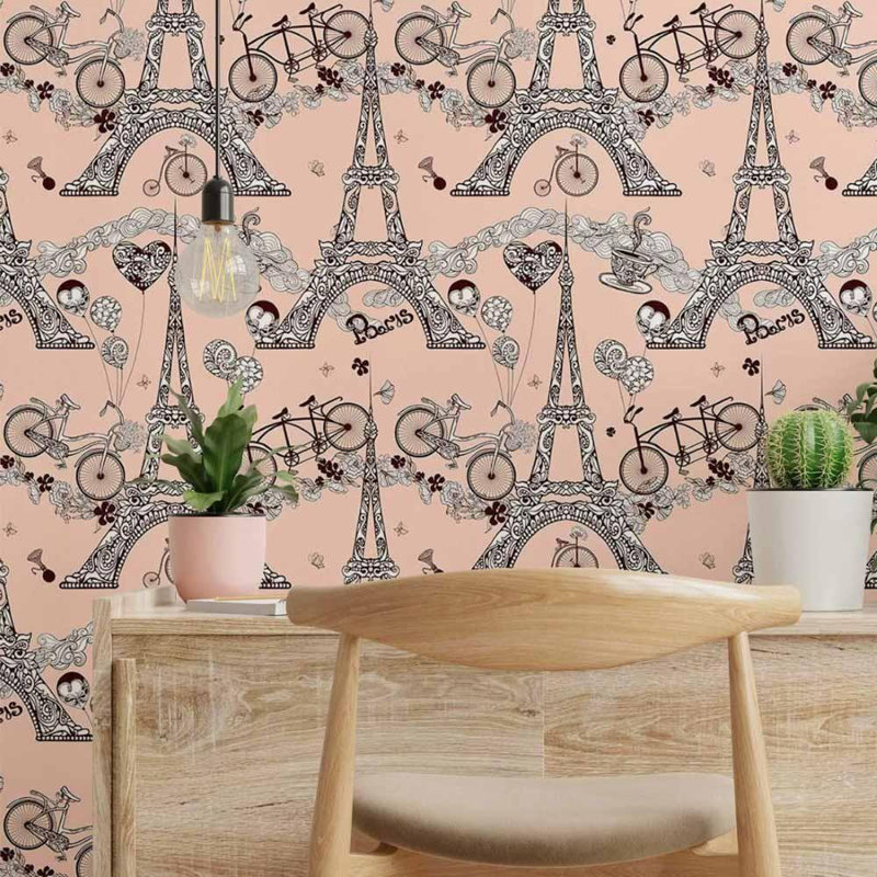 Rouleau de papier peint adhésif Tolman, L 126 po x l 24 po