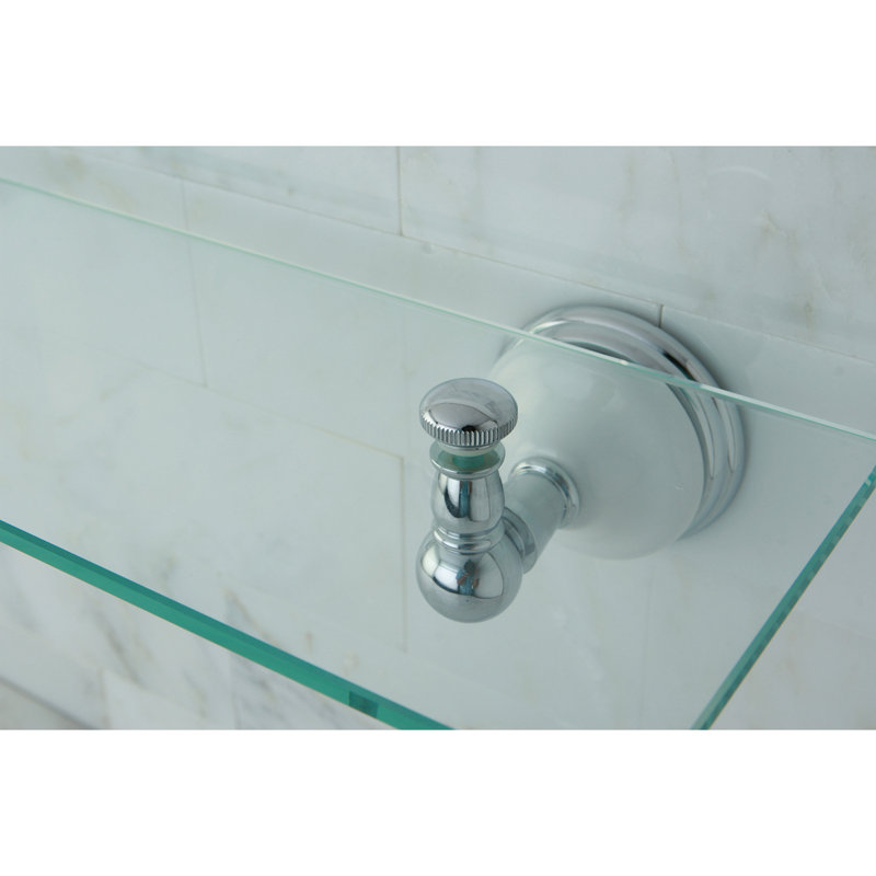 Victorian Wall Shelf, Polished Chrome