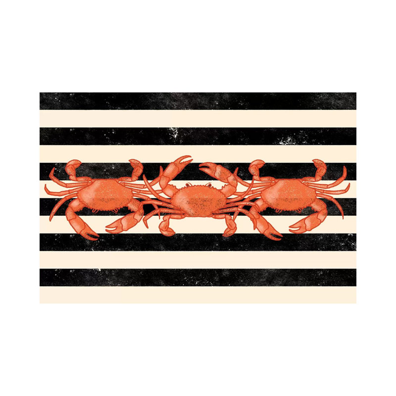 Crab Dance - Wrapped Canvas Print, 20.32 cm H x 30.48 cm W