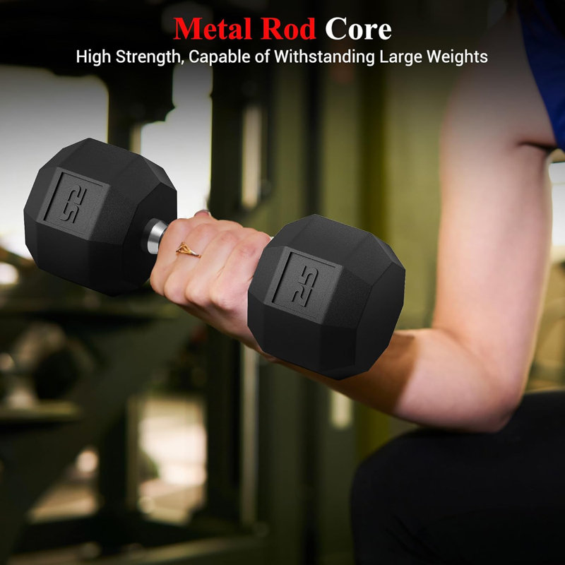 Ensemble de poids Hex PVC Haltère, plusieurs paires de tailles pour l'entraînement en force, la musculation et l'entraînement à domicile