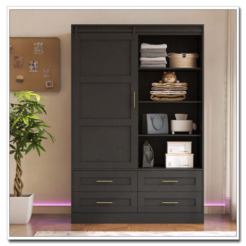 Armoire-penderie Armoire, Noir