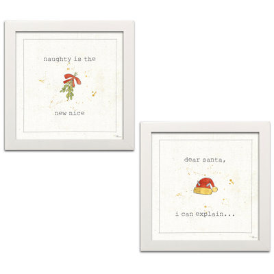 « christmas minnie i & iii », ensemble de 2 reproductions d’art