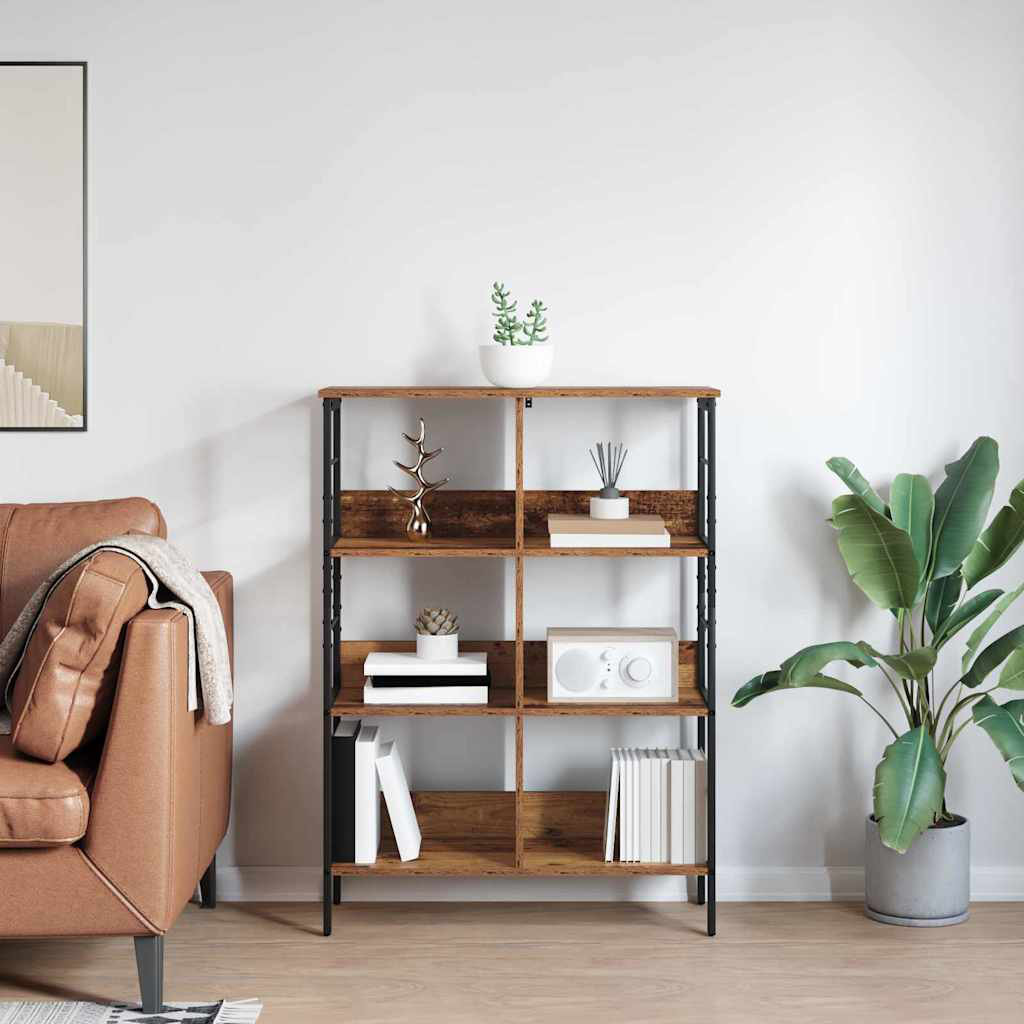 82cm W Steel Etagere Bookcase