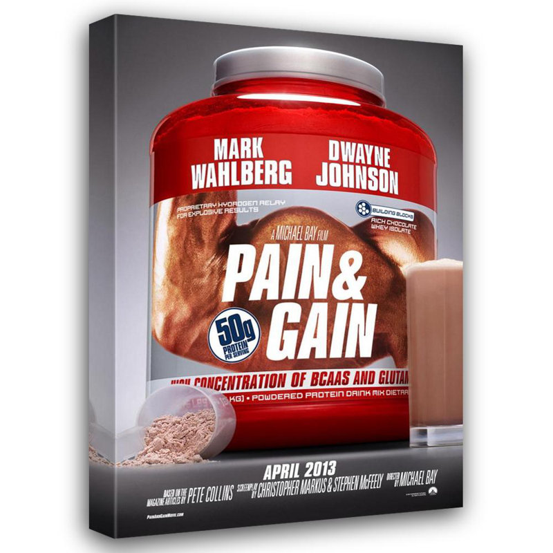 Pain & Gain, 40" H x 27" W