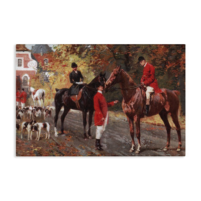 «Vintage Horses & Jockeys», art mural sur toile par Tina Higgins Designs, Inc.