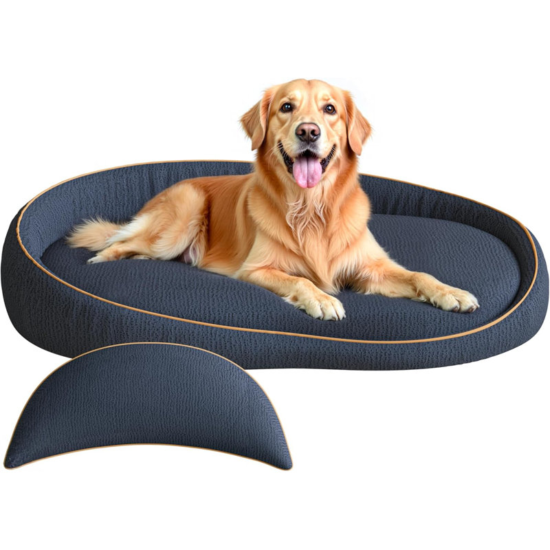 Lit orthopédique pour ami (e) s pour chien de petite et moyenne taille Man Friend Comfort WOWMAX, Bleu
